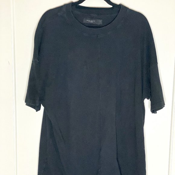 Daniel Patricks Basic Black Crewneck Tee - Large - Picture 1 of 3